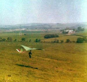 Miles Wings Gulp flight test in 1975