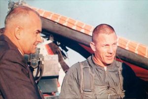 FM Rogallo and Jack Swigert of Apollo 13 (NASA photo)