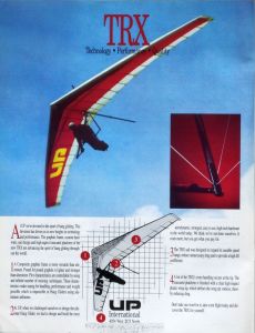 Advert for the Ultralight Products TRX in Hang Gliding, September 1991