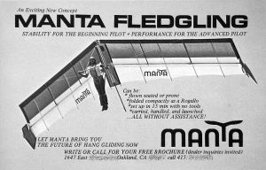 Art based on the Manta Fledgling advert in Ground Skimmer
