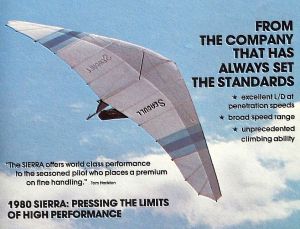 Seagull Sierra advert in Hang Gliding magazine