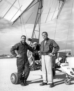 Gus Grissom (left) and Milton Thompson