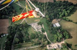 Hang glider over Kimmeridge, September 2000