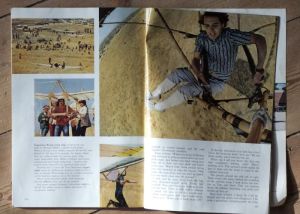 Hang gliding in National Geographic, February 1972