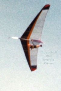 Bill Pain flying the Pelican in 1980