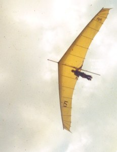Photo of a 1980 hang glider