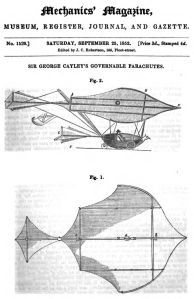 George Cayley glider drawings (public domain)