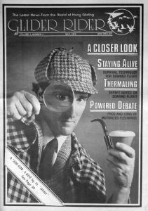 'Glider Rider' May 1978 cover photo of Charles Ashford (a Brit) as Sherlock Holmes