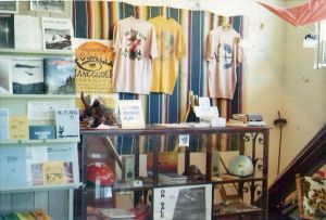 Ken de Russy's first hang gliding store in Santa Barbara, California