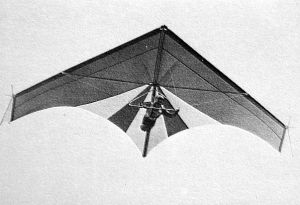Wasp Nova hang glider of 1975 by Adrian Turner
