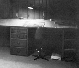Dick Boone's design room in 1982