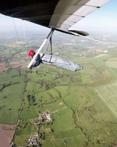 Hang glider in-flight