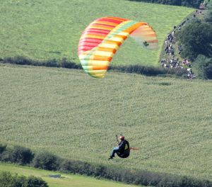 Paraglider flying in 2015