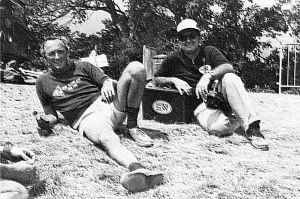 Bill Moyes and Bill Bennett at Grenoble,France, in 1979
