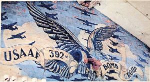 USAAF wall mural at RAF Wendling