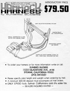 Sunbird supine harness advert